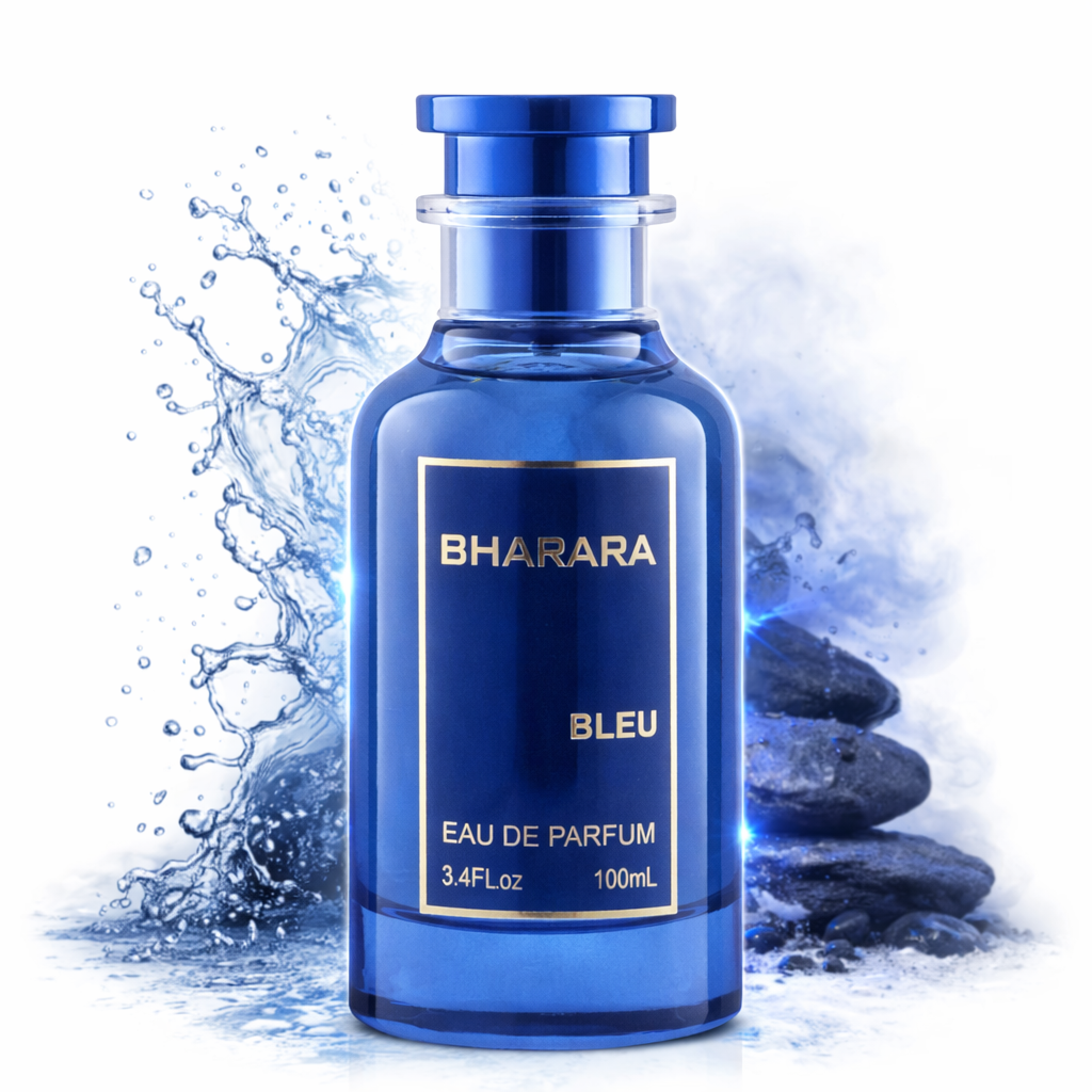 Bharara Bleu es ese perfume que entra fuerte y se queda dominando la escena. 